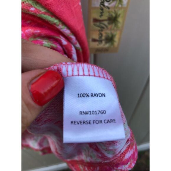 Palm Grove Petite Size PXL Paisley Summer Style With Great Details NWT - Picture 3 of 5